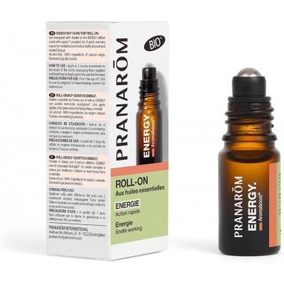 Roll-on energy BIO Aceites esenciales ENERGIA de Pranarôm Pranarom PRA-55809 Cansancio, fatiga, astenia primaveral salud.bio