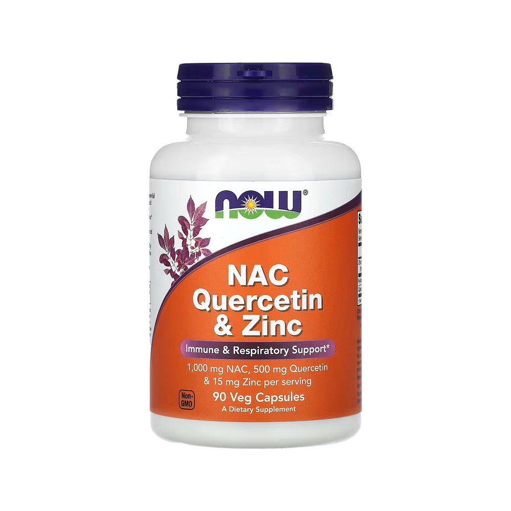 NAC Quercetina y zinc 90 cápsulas vegetales de Now Foods NOW Foods NOW-03088 Complementos Alimenticios (Suplementos nutricion...