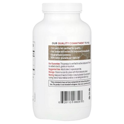 Melena de león, Extracto de hongo, 300 cápsulas de Real Mushrooms Real Mushrooms RMS-06829 Plantas Medicinales salud.bio