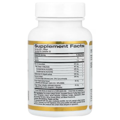 CurcuminUP, Complejo de curcumina y omega-3 (movilidad y el bienestar articular) 30 Perlas de California Gold Nutrition Calif...