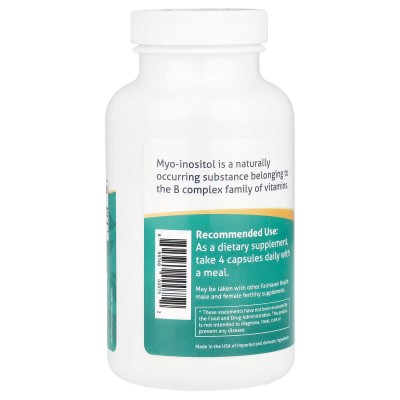 Mioinositol, 120 cápsulas de Fairhaven Health Fairhaven Health FHH-00075 Vitamina B salud.bio