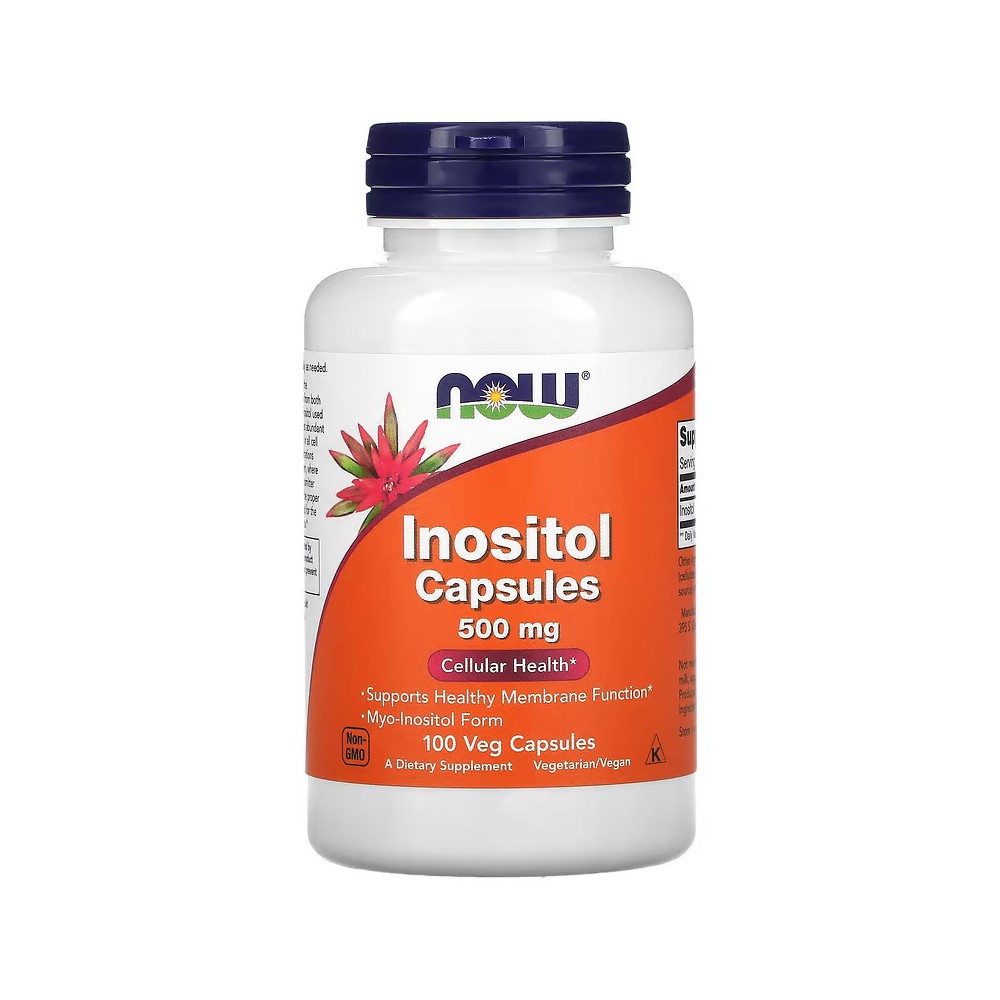 Inositol en cápsulas, 500 mg, 100 cápsulas vegetales de NOW Foods NOW Foods NOW-00475 Vitamina B salud.bio