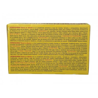 Herbensurina RENAL 20 ó 40 sobres de Deiters DEITERS  Bienestar urinario. Ayuda en el bienestar urinario. salud.bio