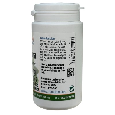 MACA HBC 60+2 Cápsulas 5000mg de MANABIOS Manabios 111465 Salud Sexual y Fertilidad salud.bio