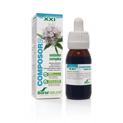 Composor 05 Sedaner Complex SIGLO XXI 50ml de Soria Natural SORIA NATURAL SOR-15205 Estados emocionales, ansiedad, estrés, de...