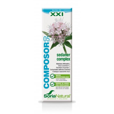 Composor 05 Sedaner Complex SIGLO XXI 50ml de Soria Natural SORIA NATURAL SOR-15205 Estados emocionales, ansiedad, estrés, de...