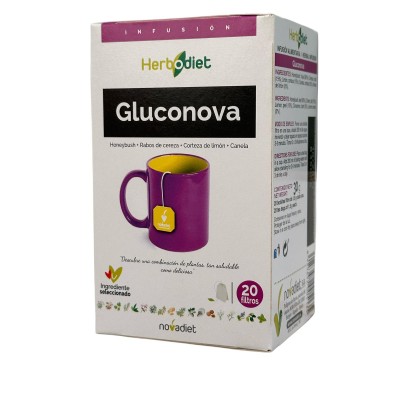 GLUCONOVA HERBODIET infusión 20 filtros de novadiet Novadiet NOV-00513 Ayuda Glucemia y Diabetes salud.bio