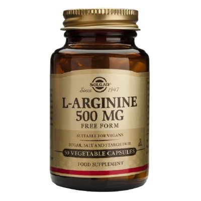 L-Arginina 500 mg. (50) cápsula vegeral de Solgar SOLGAR 010140 Aminoácidos salud.bio