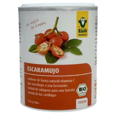 Escaramujo Bio en Polvo, 150 g de Raab Vitalfood Raab Vitalfood RAA-86095 Vitamina C salud.bio