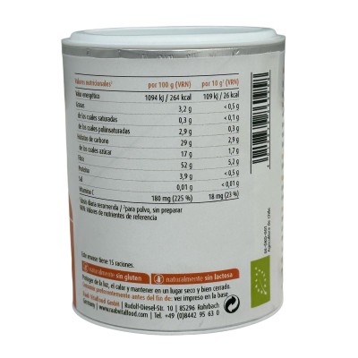 Escaramujo Bio en Polvo, 150 g de Raab Vitalfood Raab Vitalfood RAA-86095 Vitamina C salud.bio
