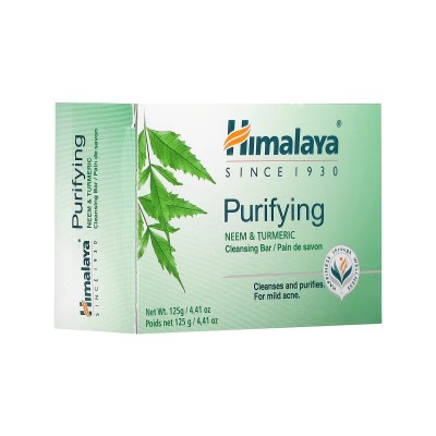 Jabón purificante, Nim y cúrcuma, 125 g de Himalaya Himalaya HIM-50070 Cuidado externo e higiene salud.bio