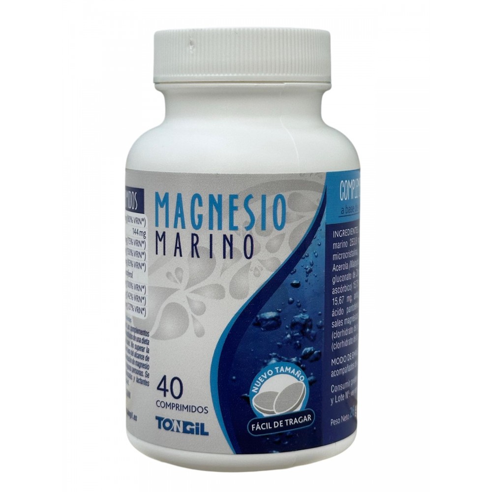 Magnesio Marino 40 Comprimidos de TonGil Tongil B05 Suplementos Minerales  salud.bio