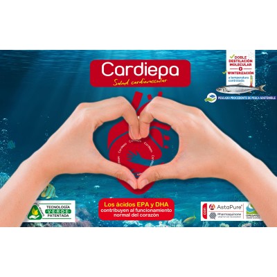 CARDIEPA, Refuerzo cardiovascular, 60 Perlas de Novadiet Novadiet NOV-10042 Sistema circulatorio salud.bio