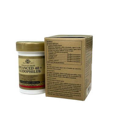 PROBIÓTICO Avanzado 40 Plus Acidophilus (Advanced 40+ Acidophilus 60 cápsulas) de solgar Solgar SOL-00777 Ayudas aparato Dige...