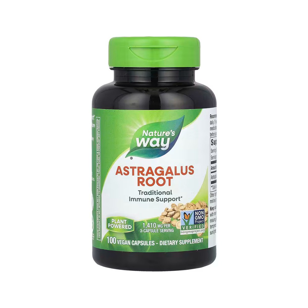 Astragalus Root, 1.410 mg. 100 Cápsulas Vegetales de Nature's Way Nature`s Way NWY-10180 Sistema inmunitario salud.bio