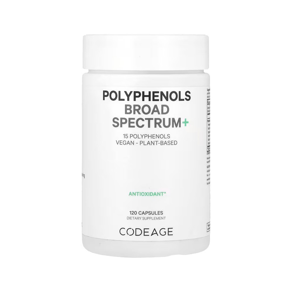 Polifenoles de amplio espectro y más, 120 cápsulas de Codeage Codeage AGE-00832 Antioxidantes salud.bio