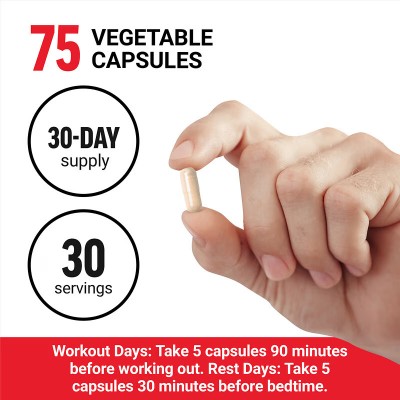 Activador de la secreción de HGH principal, 75 cápsulas de Force Factor Force Factor FOA-01453 Suplementos Deportivos (Comple...