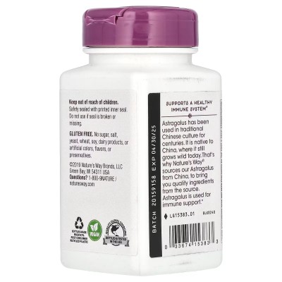 Astrágalo, 60 cápsulas veganas de Nature's Way Nature`s Way NWY-15383 Sistema inmunitario salud.bio