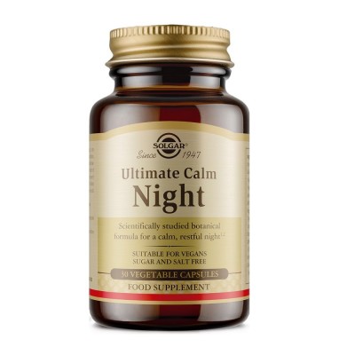 Ultimate Calma NOCHE - 30 Cápsulas vegetales de Solgar SOLGAR SOL-00918 Estados emocionales, ansiedad, estrés, depresión, rel...
