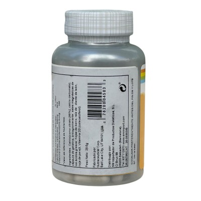 Citrato de calcio con D3 1000mg. 90 caps. de Solaray SOLARAY SOL-04583 HUESOS Y ARTICULACIONES salud.bio