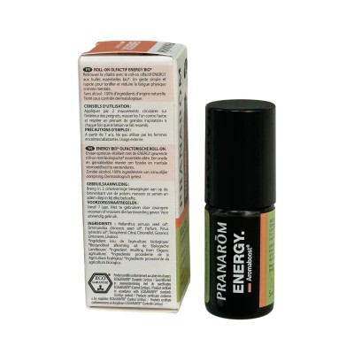 Roll-on energy BIO Aceites esenciales ENERGIA de Pranarôm Pranarom PRA-55809 Cansancio, fatiga, astenia primaveral salud.bio