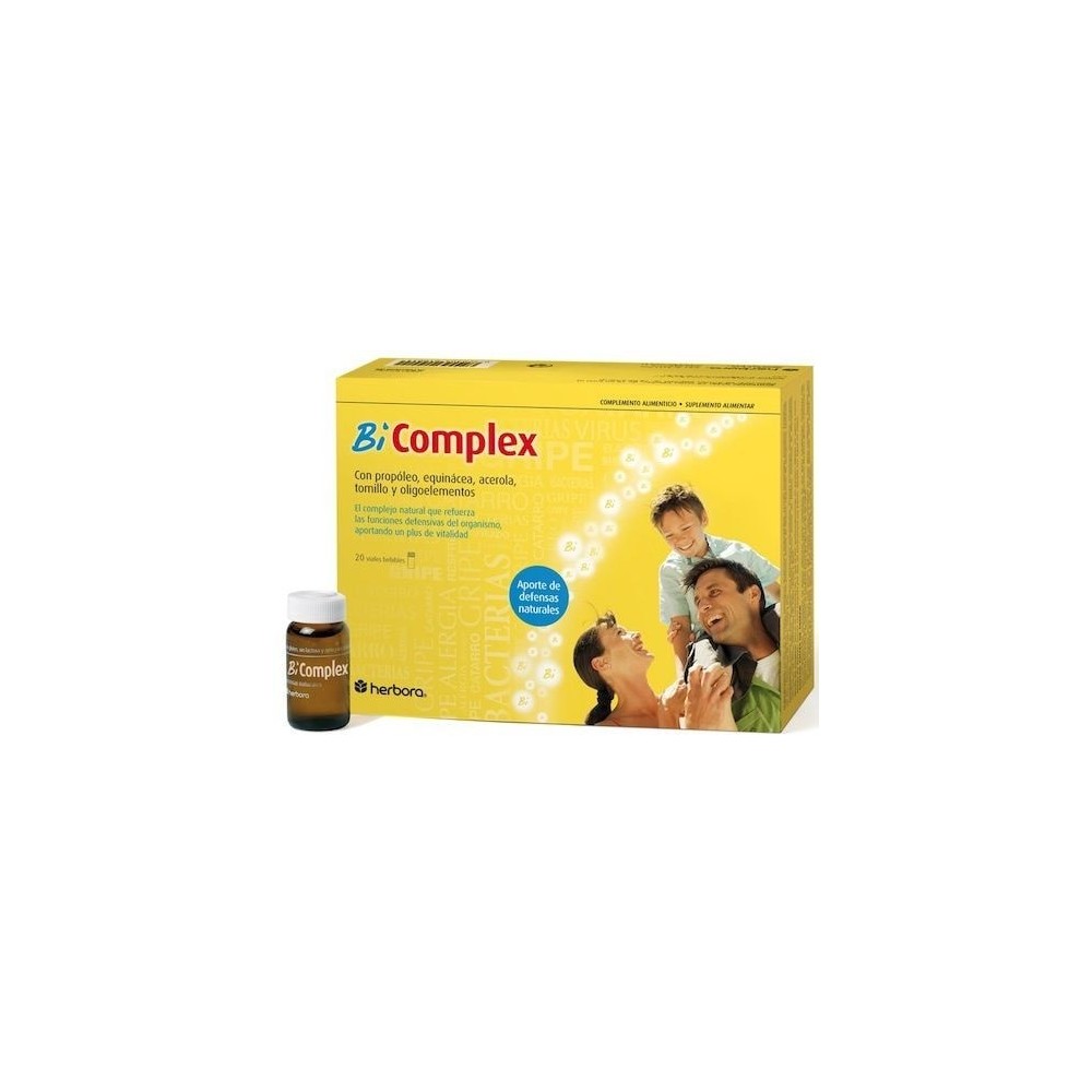 Bi-Complex 20 viales de Herbora Herbora 501001 Defensas y energía salud.bio