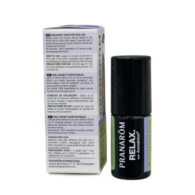 Roll-on relax BIO Aceites esenciales EMOCIONES Y ESTRÉS de Pranarôm Pranarom PRA-55807 Cosmética Natural salud.bio