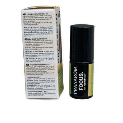 Roll-on focus BIO Aceites esenciales CONCENTRACIÓN de Pranarôm Pranarom PRA-55810 Ayuda Funcion Celebral salud.bio