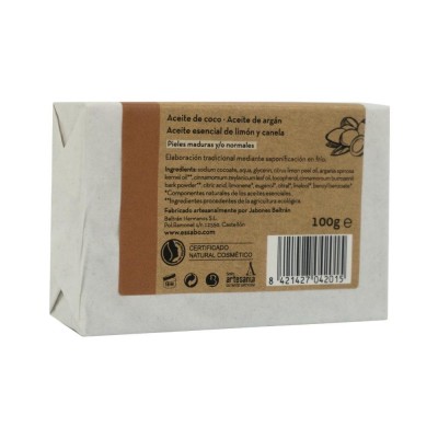 Jabón natural de ARGÁN artesano 100gr. de ESSABÓ Essabo de Jabones Beltran DIE-04201 Cuidado externo e higiene salud.bio