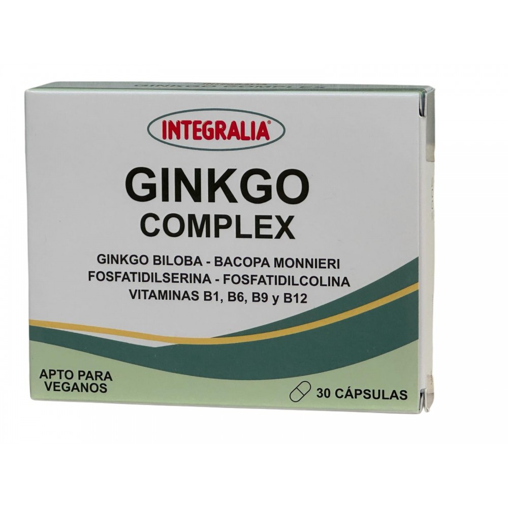 Ginkgo COMPLEX 30 Cápsulas de Integralia INTEGRALIA INT-54490 Sénior y Tercera Edad salud.bio