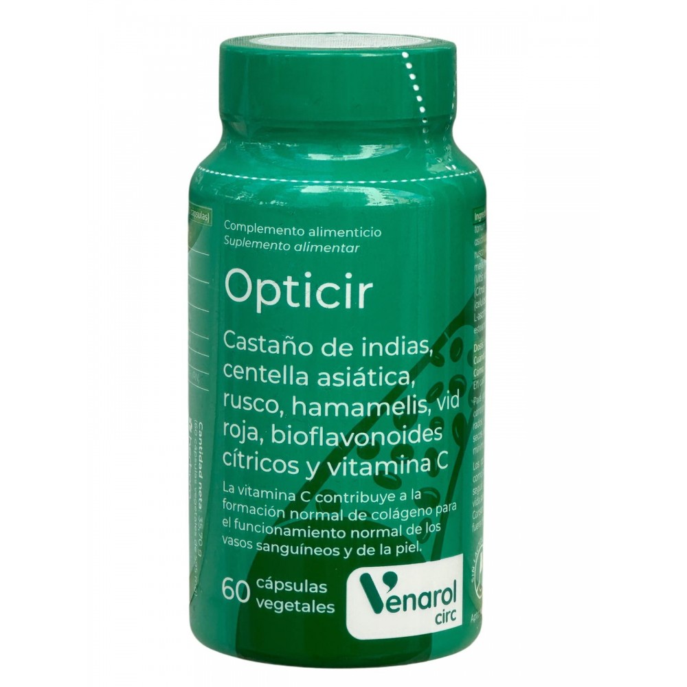 Opticir (Ayuda tu circulación y piernas cansadas) 60 cápsulas de Herbora Herbora HER-H21201 Sistema circulatorio salud.bio