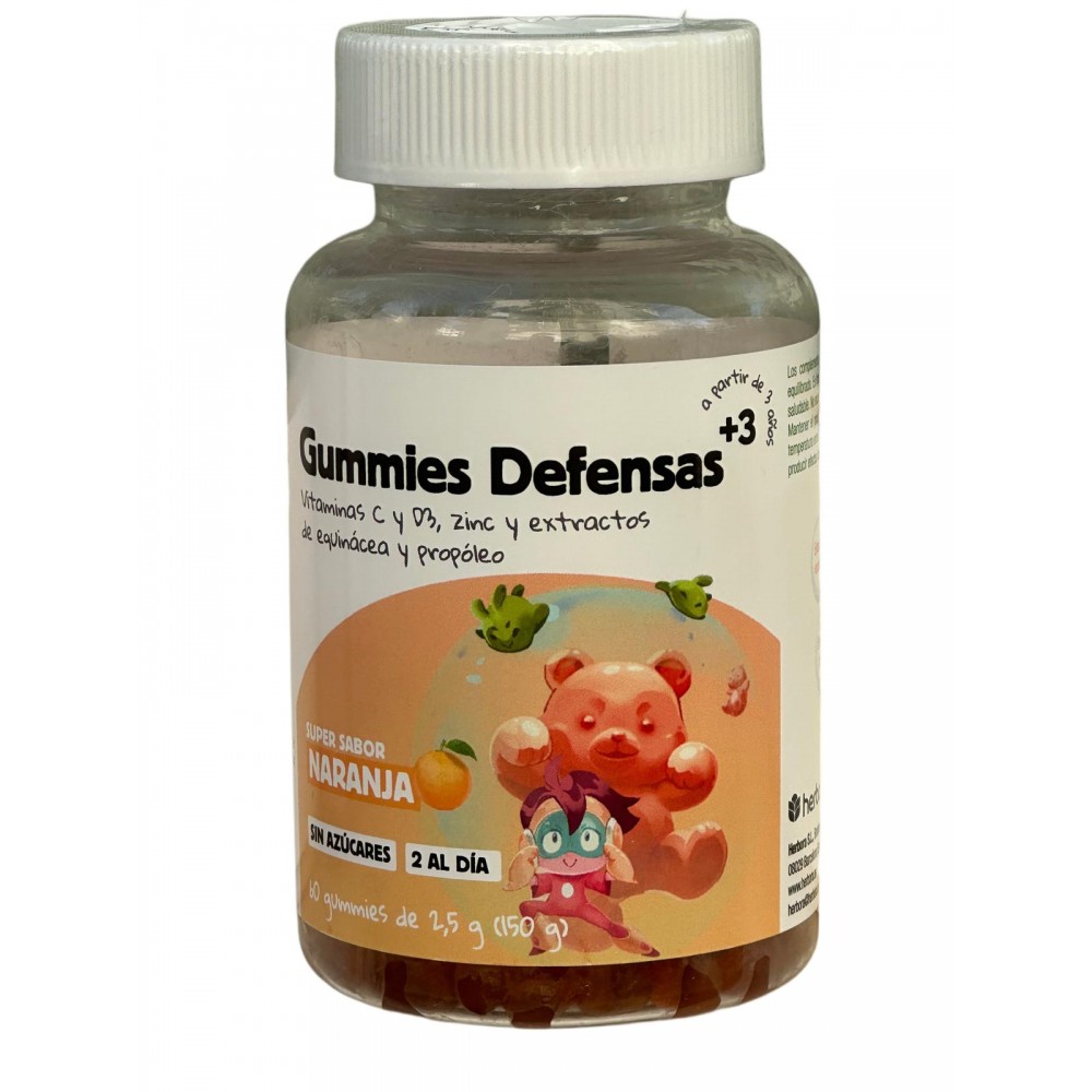 Gummies Defensas 60 gummies de 2,5 g de Herbora Herbora HER-H21010 Sistema inmunitario salud.bio