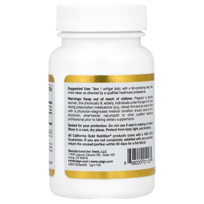 Astaxantina 12 mg. AstaLif Pure Icelandic, 12 mg, 30 Perlas Vegetales de California Gold Nutrition California Gold Nutrition ...