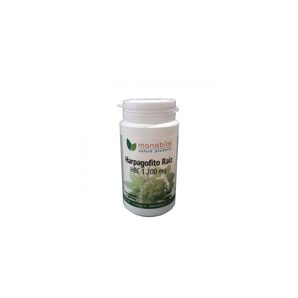 Harpagofito 1.200 mg de Manabios Manabios 111540 Suplementos Naturales acción Analgesica, Antiinflamatoria, malestar, dolor s...