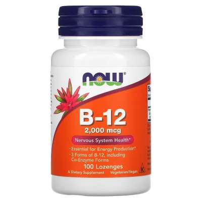 B12, 2000 mcg, 100 pastillas disolución oral de NOW Foods NOW Foods NOW-00459 Vitamina B salud.bio