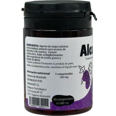 ALCACHOFERA 60 Comprimidos de GRANADIET Granadiet 0170007011 Higado y sistema hepatobiliar salud.bio