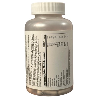 Mega MULTI MINERAL 120 Cápsulas Apto para veganos de solaray SOLARAY SMI-16724 Vitaminas y Minerales salud.bio