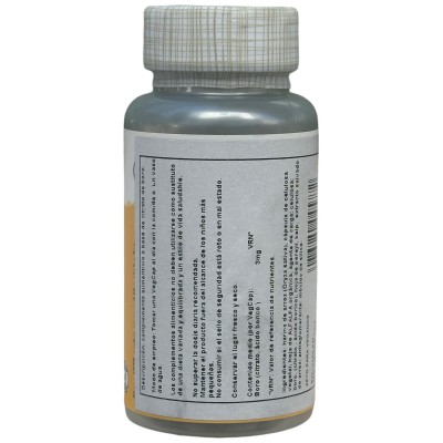 Citrato de boro 60 Cápsulas Vegetales de Solaray SOLARAY SOL-04577 Vitaminas y Minerales salud.bio