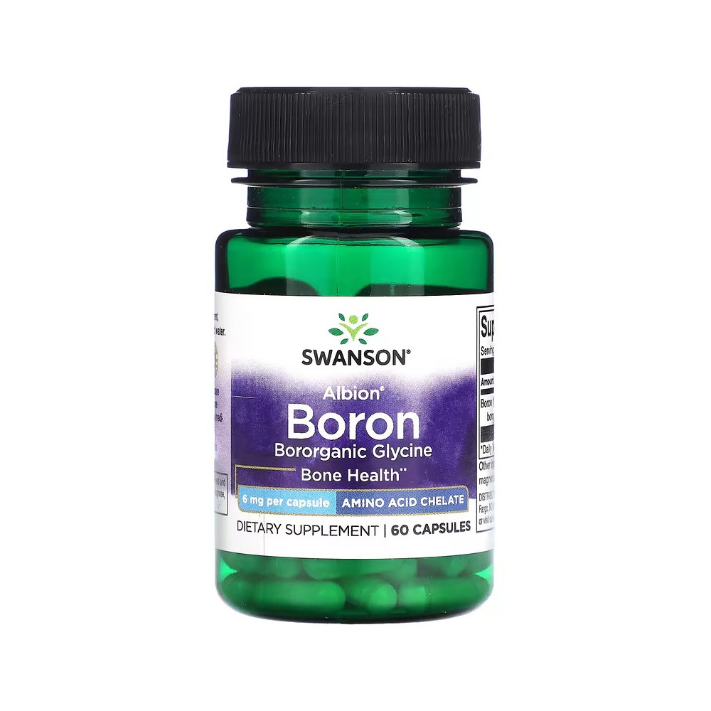 Albion, Boro, 6 mg, 60 cápsulas de Swanson Swanson SWV-21028 Vitaminas y Minerales salud.bio