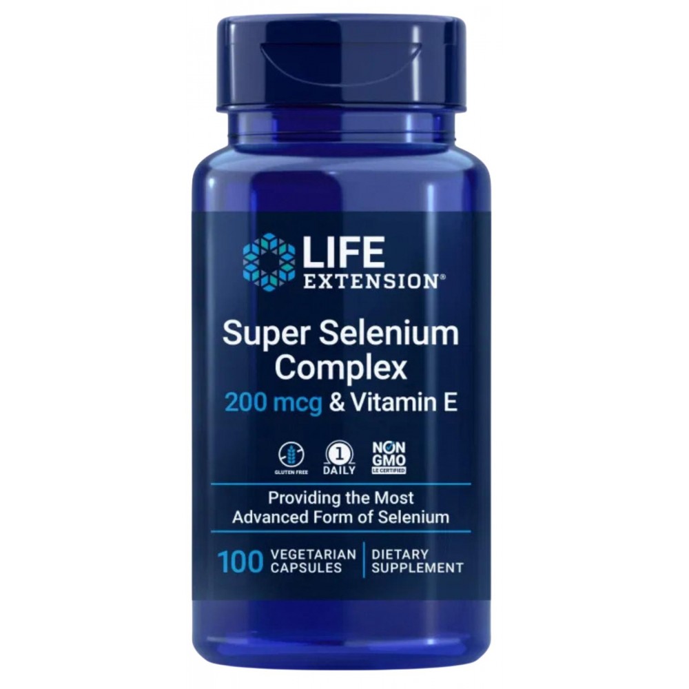 Super Selenio Complex & Vitamin E de Life Extension Life Extension LIF-17781 Vitamina E salud.bio
