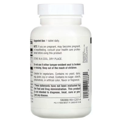 B1 Alta Potencia, 500 mg, 100 Tabletas de Source Naturals Source Naturals SNS-00888 Vitamina B salud.bio