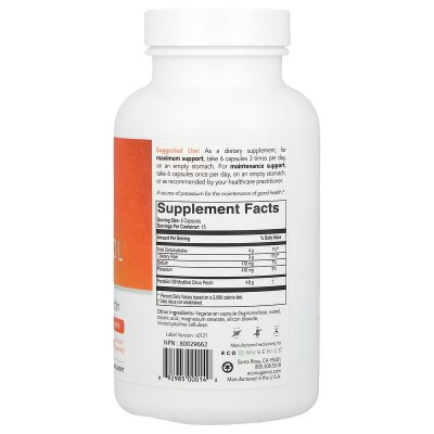 PectaSol-C, Pectina cítrica modificada, 90 cápsulas vegetales de Econugenics Econugenics ECN-00014 Sistema inmunitario salud.bio