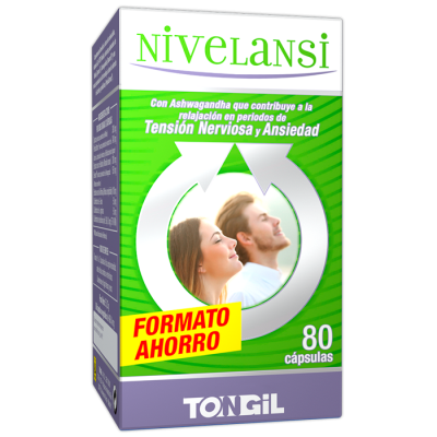Nivelansi 80 cápsulas de Tongil Tongil H28 Estados emocionales, ansiedad, estrés, depresión, relax salud.bio