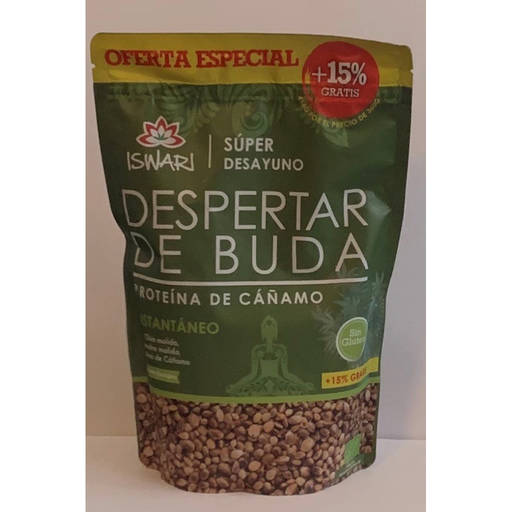 DESPERTAR DE BUDA CAÑAMO 360GR BIO de ISWARI iswari  Super Alimentos salud.bio