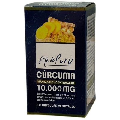 Cúrcuma 10.000 mg 40 ó 80 cápsulas Estado Puro de Tongil Tongil TOM-30157-30185 Suplementos Naturales acción Analgesica, Anti...
