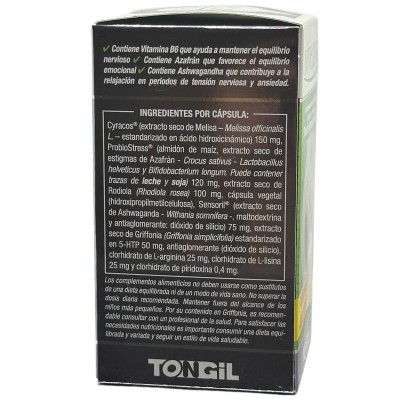 Nivelansi 80 cápsulas de Tongil Tongil H28 Estados emocionales, ansiedad, estrés, depresión, relax salud.bio
