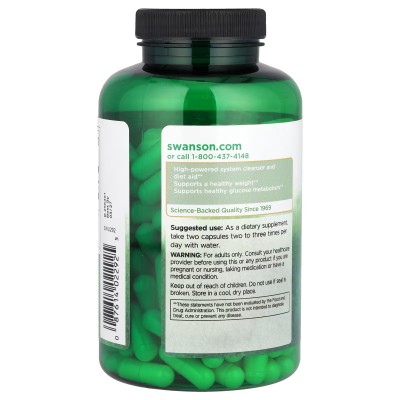 Vinagre de sidra de manzana, Alta potencia, 625 mg, 180 cápsulas de Swanson Swanson SWV-02292 Control de Peso salud.bio