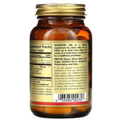 Beta Glucanos 60 Tabletas de Solgar SOLGAR SOL-00235 Sistema inmunitario salud.bio