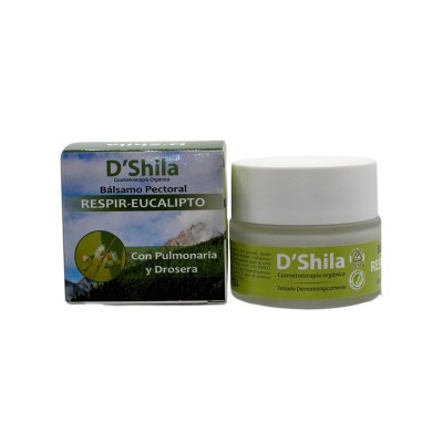 Bálsamo Pectoral Respir Eucalipto 50ml de D’Shila D´Shila DSH-855966 Piel, Cabello y Uñas, Complementos y Vitaminas salud.bio
