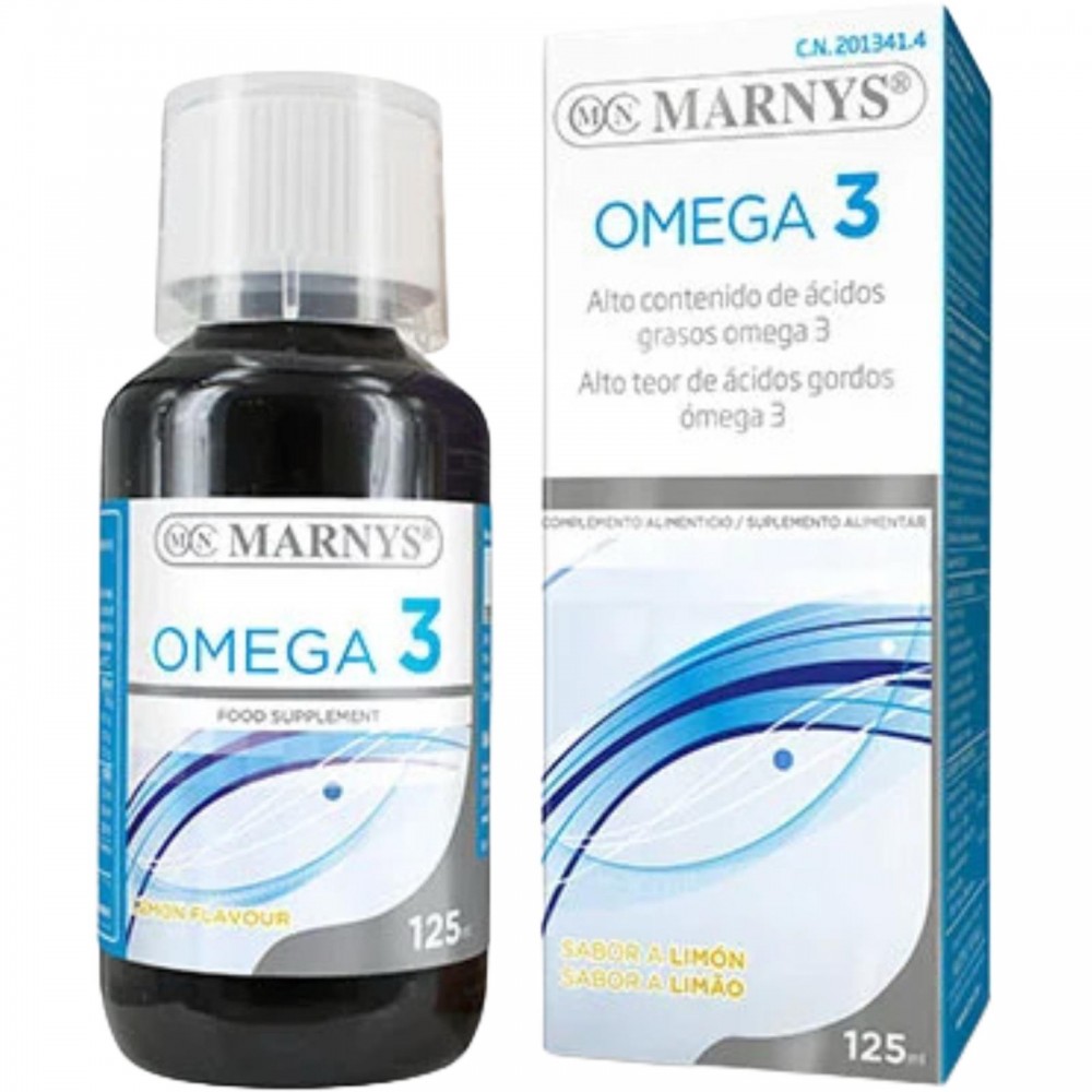 Omega 3 Marino 125 ml sabor limón de Marnys Marnys MN455 Sistema cardiovascular salud.bio